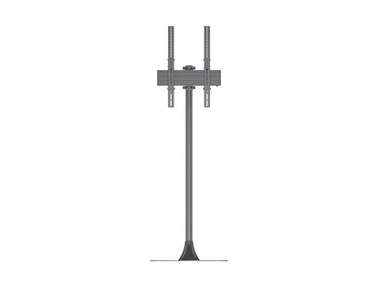 Slate Gray Multibrackets Pro M Single Pole Floorbase Round for 32-65" Displays