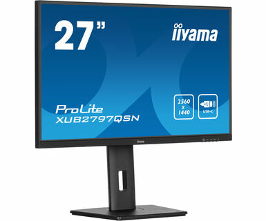 Dark Cyan iiyama ProLite XUB2797QSN-B1 computer monitor 68.6 cm (27") 2560 x 1440 pixels Wide Quad HD LED Black