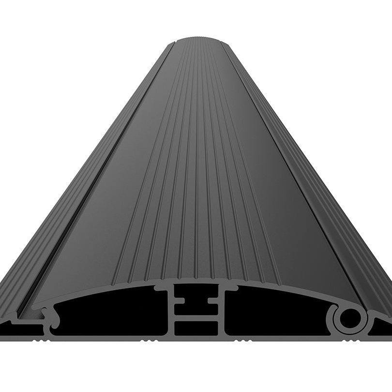 Dim Gray Multibrackets M Cable Cover Floor Black - 139mm W - 1600mm L