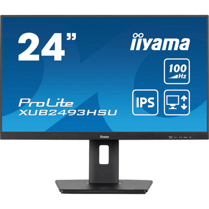 Dark Cyan iiyama ProLite XUB2493HSU-B6 24" Full HD LED Display with Height Adjust Stand