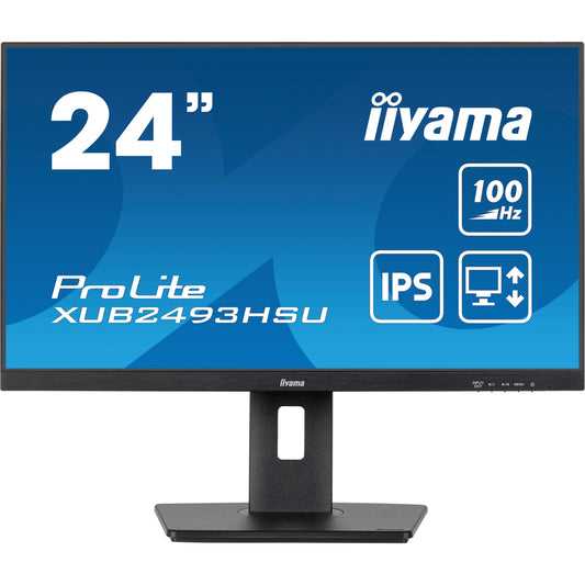 Dark Cyan iiyama ProLite XUB2493HSU-B6 24" Full HD LED Display with Height Adjust Stand