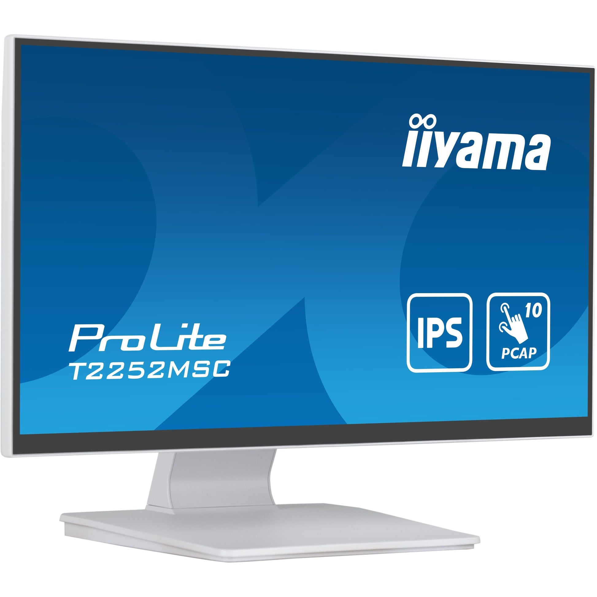 Dark Cyan iiyama ProLite computer monitor 54.6 cm (21.5") 1920 x 1080 pixels Full HD LCD Touchscreen Table White