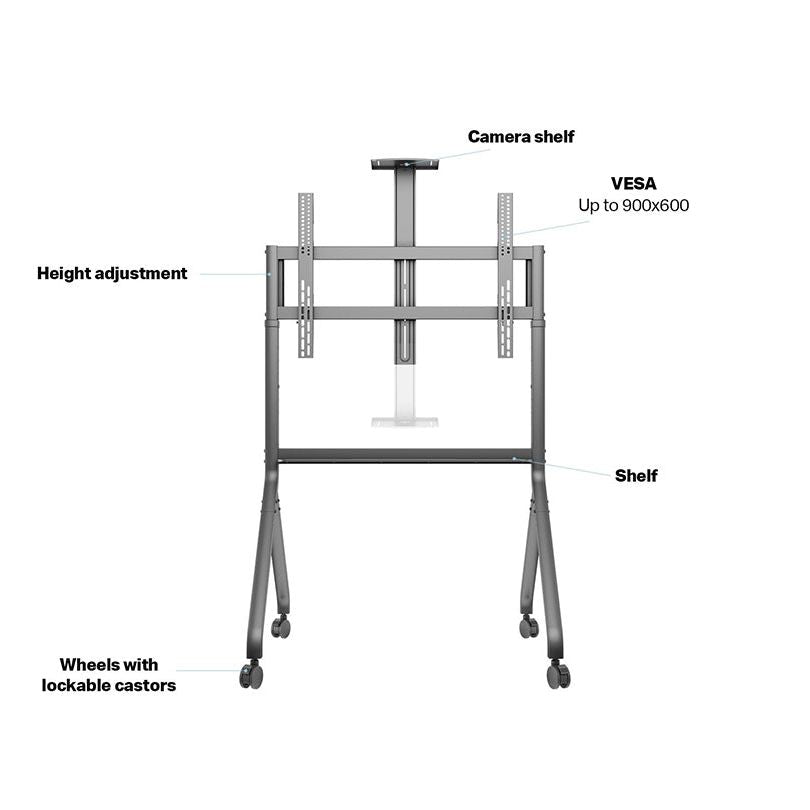 Light Slate Gray Multibrackets M Collaboration Floorstand 55”-86”