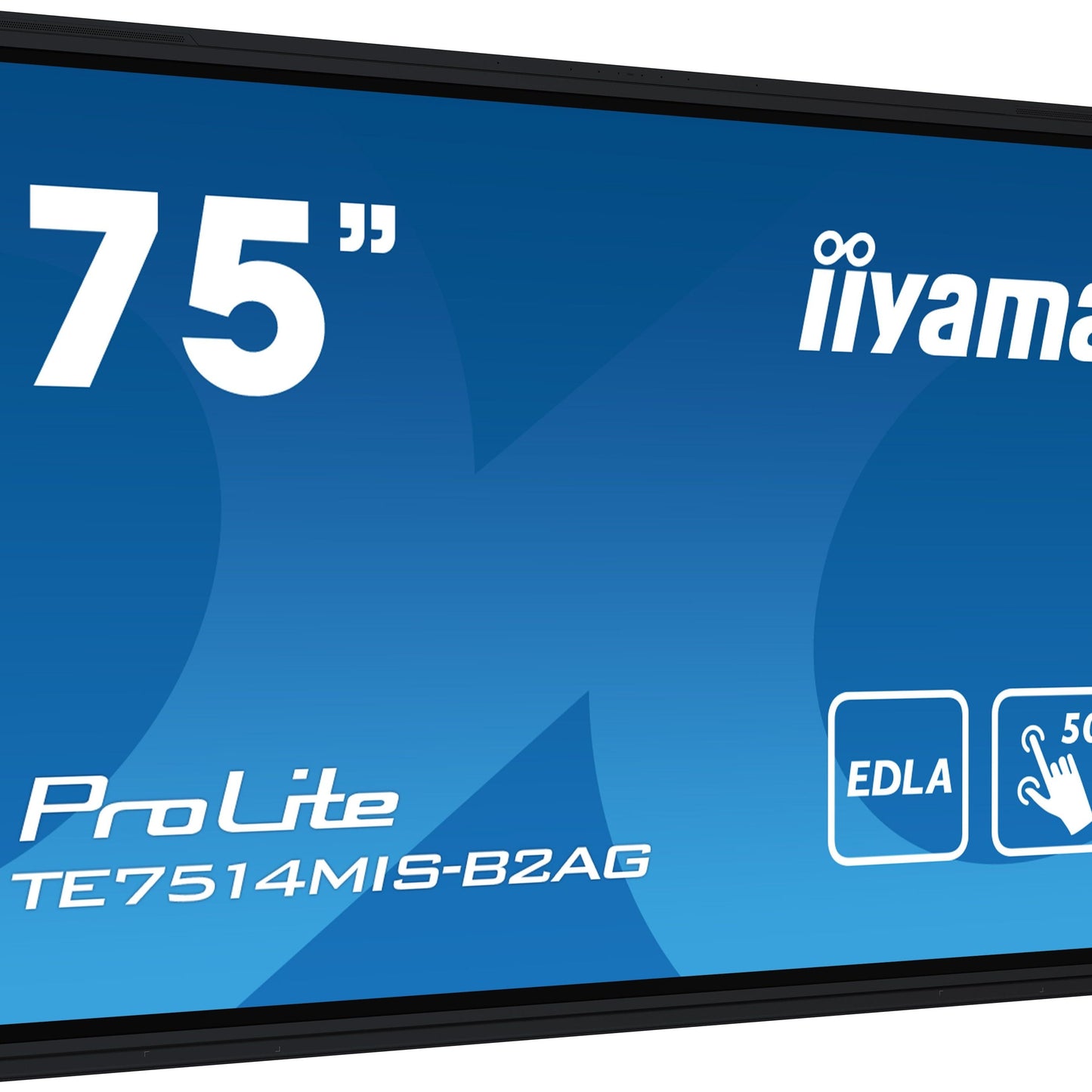 Dark Cyan iiyama PROLITE TE7514MIS-B2AG 75" 4K UHD 75" Google EDLA Certified Interactive Display