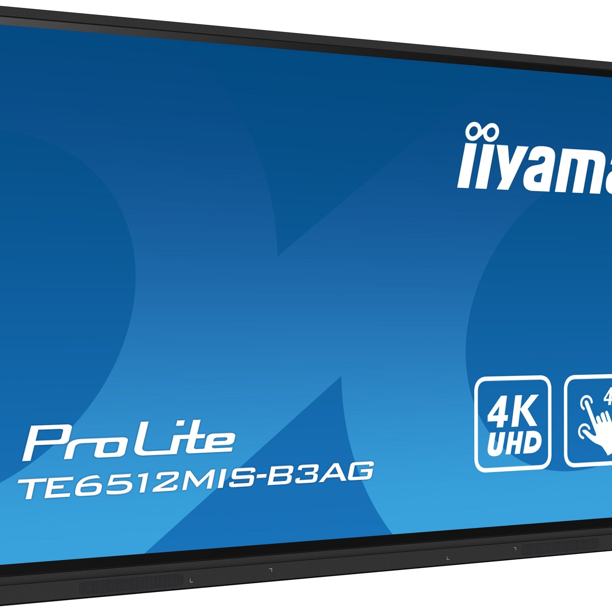 Dark Cyan iiyama TE6512MIS-B3AG Signage Display Kiosk design 165.1 cm (65") LCD Wi-Fi 400 cd/m² 4K Ultra HD Black Touchscreen Built-in processor Android 11 24/7