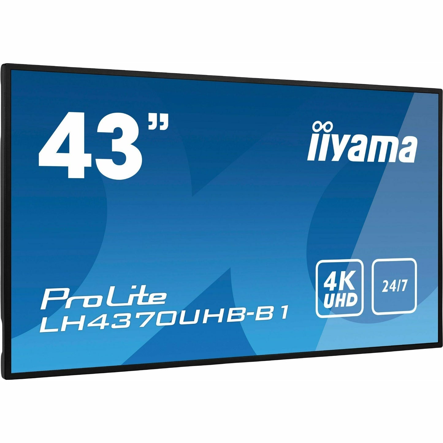 Steel Blue iiyama ProLite LH4370UHB-B1 43” Large Format Display with 24/7, 4K UHD, Android 9.0 and 700cd/m² High Brightness