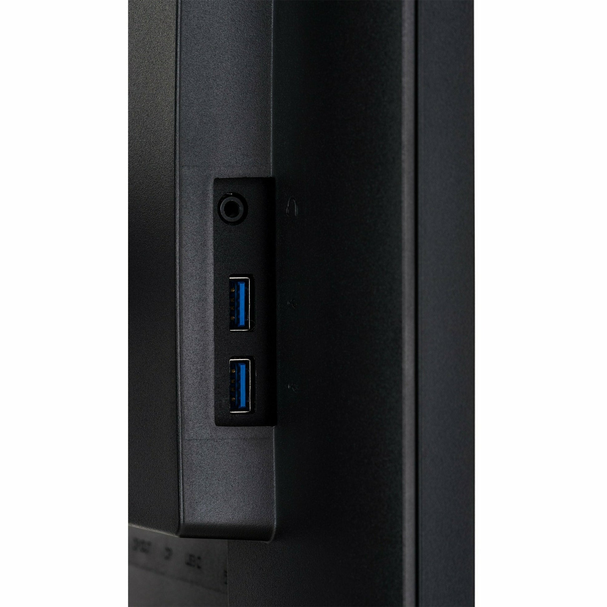 Black iiyama XUB2492HSC-B1 24" IPS LCD USB-C Display with 65W Charging and Height Adjustable Stand