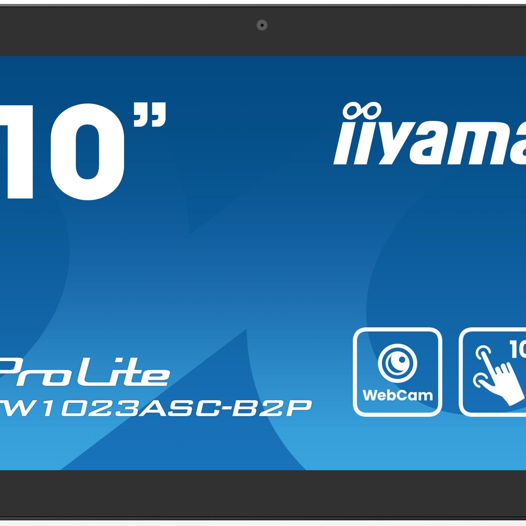 Dark Cyan iiyama ProLite TW1023ASC-B2P 10.1" Touch Panel PC with AndroidOS, PoE and Built-in Camera/Mic