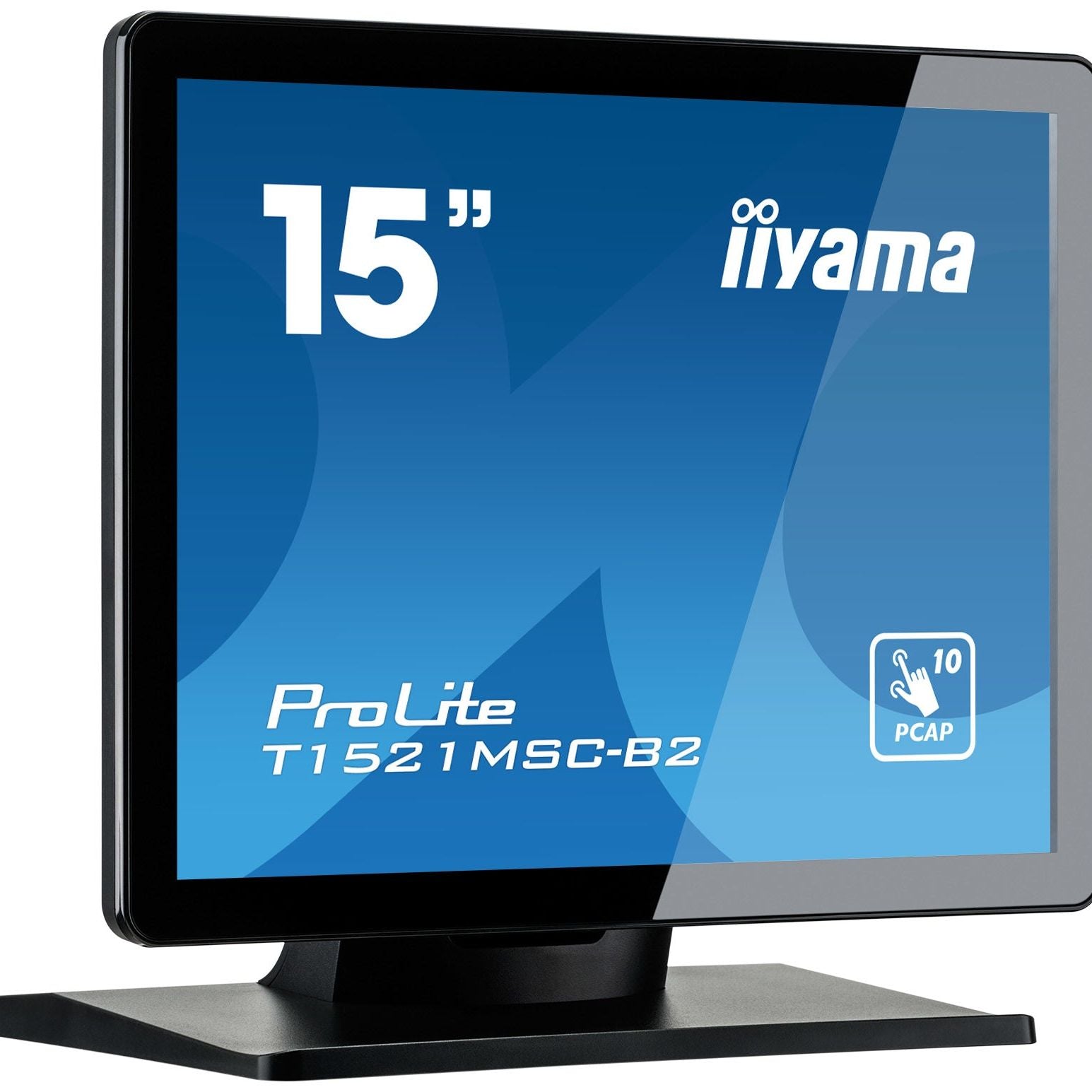 Steel Blue iiyama ProLite T1521MSC-B2 computer monitor 38.1 cm (15") 1024 x 768 pixels XGA LED Touchscreen Tabletop Black