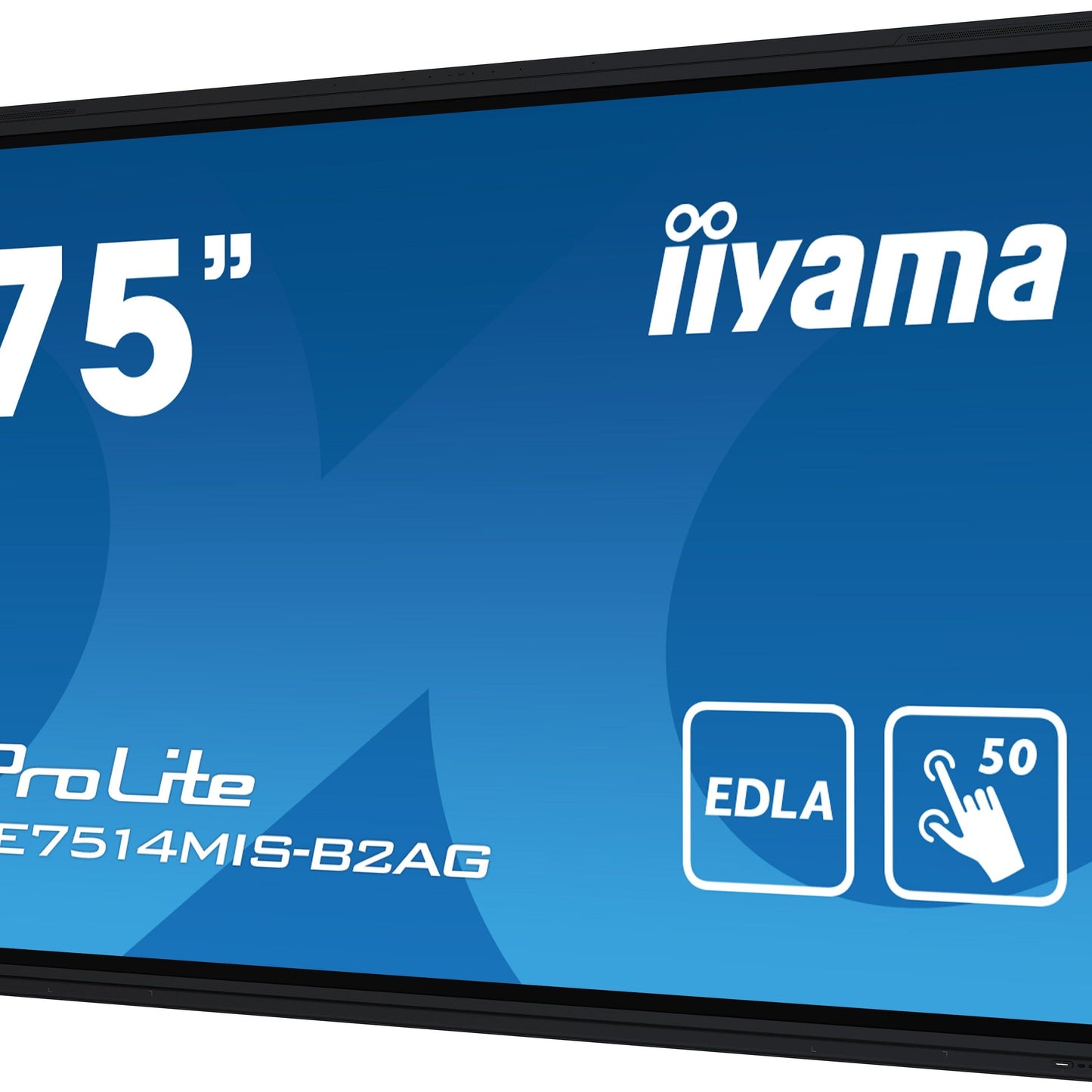Dark Cyan iiyama PROLITE TE7514MIS-B2AG 75" 4K UHD 75" Google EDLA Certified Interactive Display