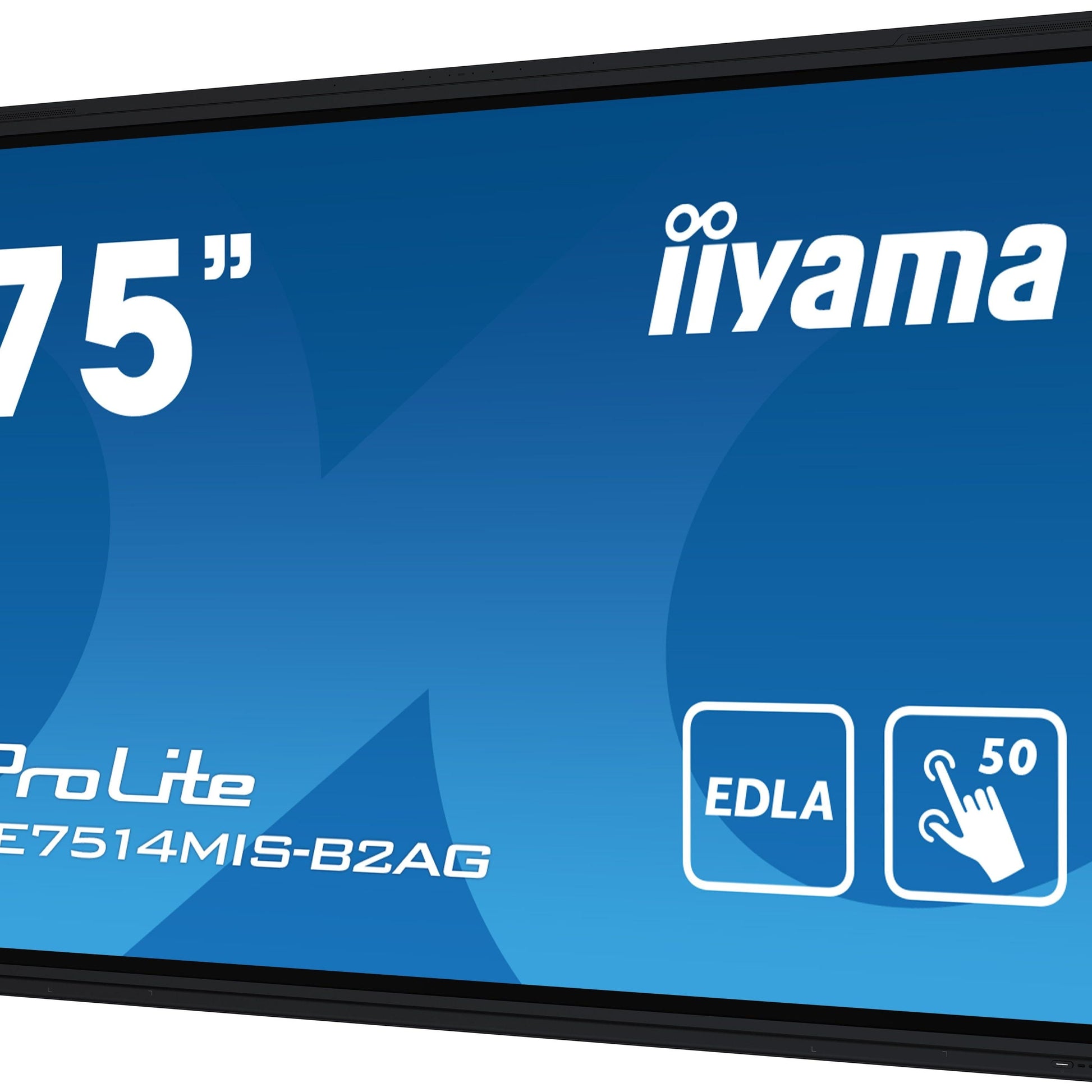 Dark Cyan iiyama PROLITE TE7514MIS-B2AG 75" 4K UHD 75" Google EDLA Certified Interactive Display