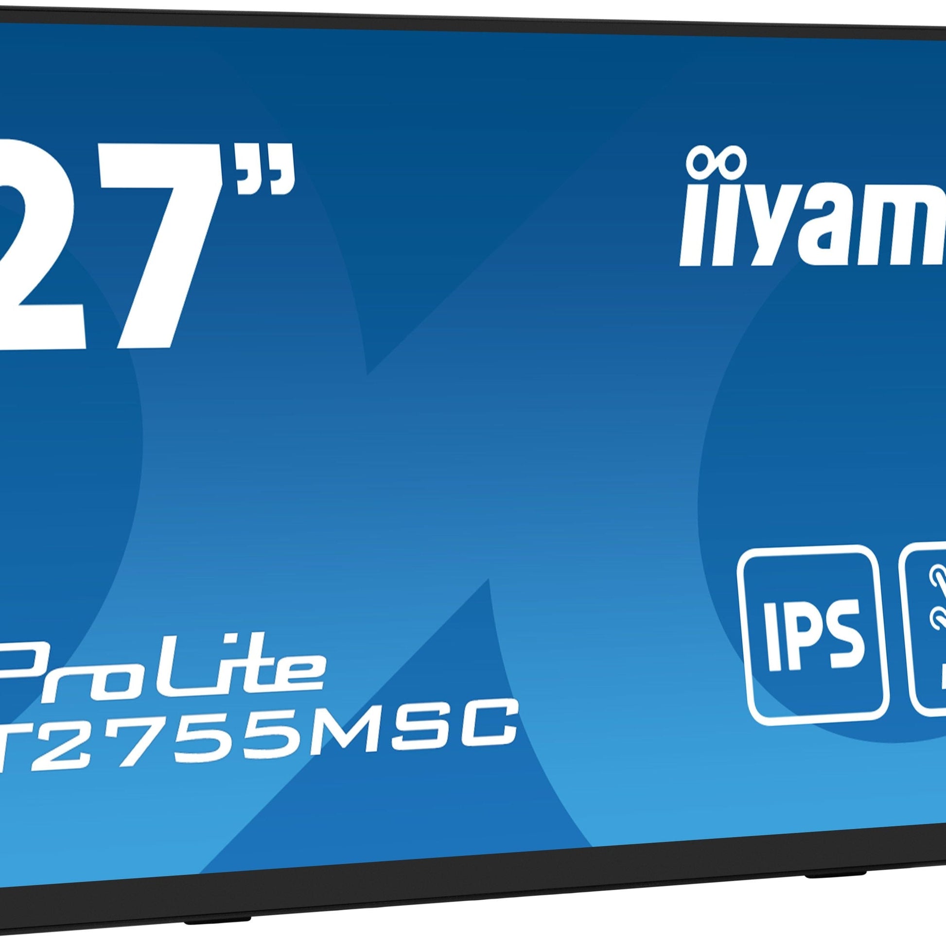 Steel Blue iiyama ProLite T2755MSC-B1 computer monitor 68.6 cm (27") 1920 x 1080 pixels Full HD LED Touchscreen Tabletop Black