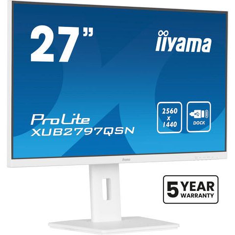 Dark Cyan iiyama G-MASTER XUB2797QSN-W2 computer monitor 68.6 cm (27") 2560 x 1440 pixels 4K Ultra HD LED White