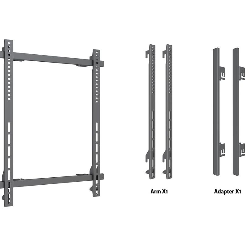 Dim Gray Multibrackets M Pro Series – Fixed Arms Wire 400x600 Single