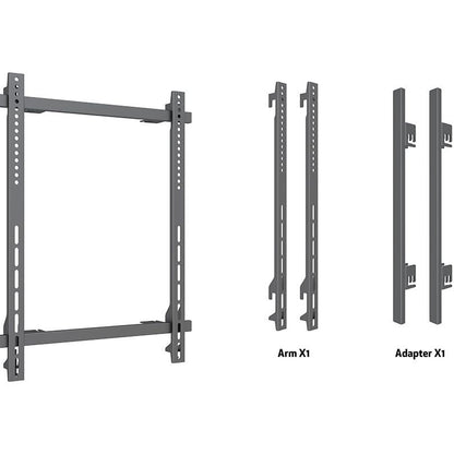 Dim Gray Multibrackets M Pro Series – Fixed Arms Wire 400x600 Single