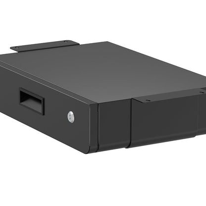 Dark Slate Gray Multibrackets M Under Desk Drawer Lockable, Black