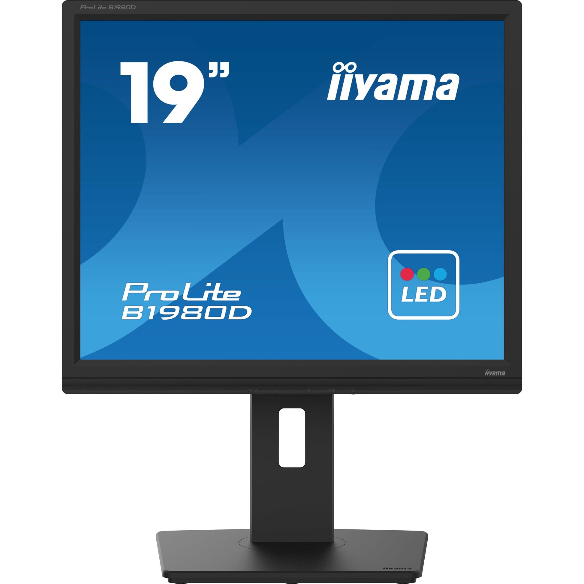 Dark Cyan iiyama ProLite B1980D-B5 19" Monitor designed for business, is an impressive LED-backlit monitor with height adjustable stand.