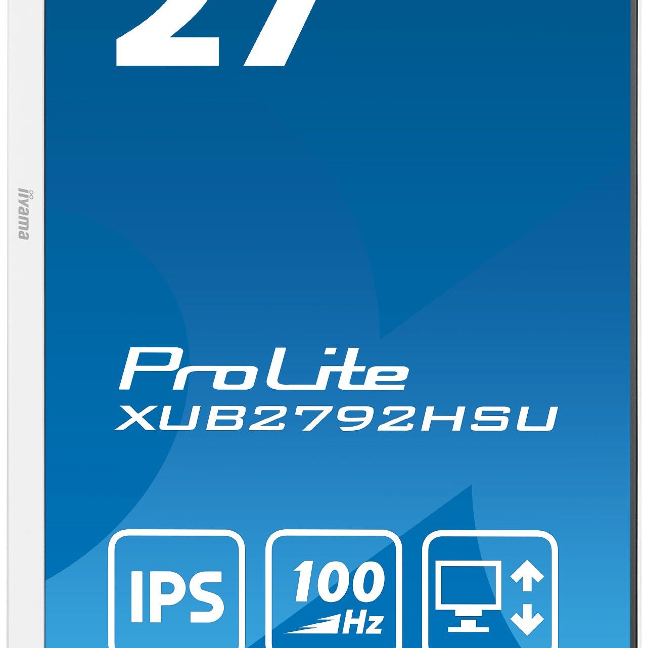 Dark Cyan iiyama ProLite XUB2792HSU-W6 27" IPS 100Hz LED Full HD Display in White