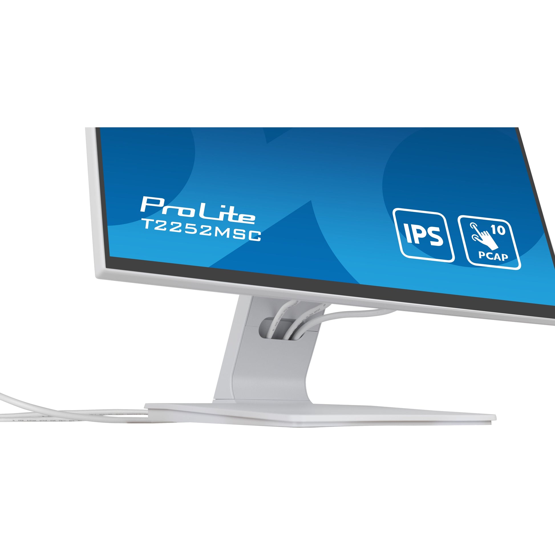 Dark Cyan iiyama ProLite computer monitor 54.6 cm (21.5") 1920 x 1080 pixels Full HD LCD Touchscreen Table White