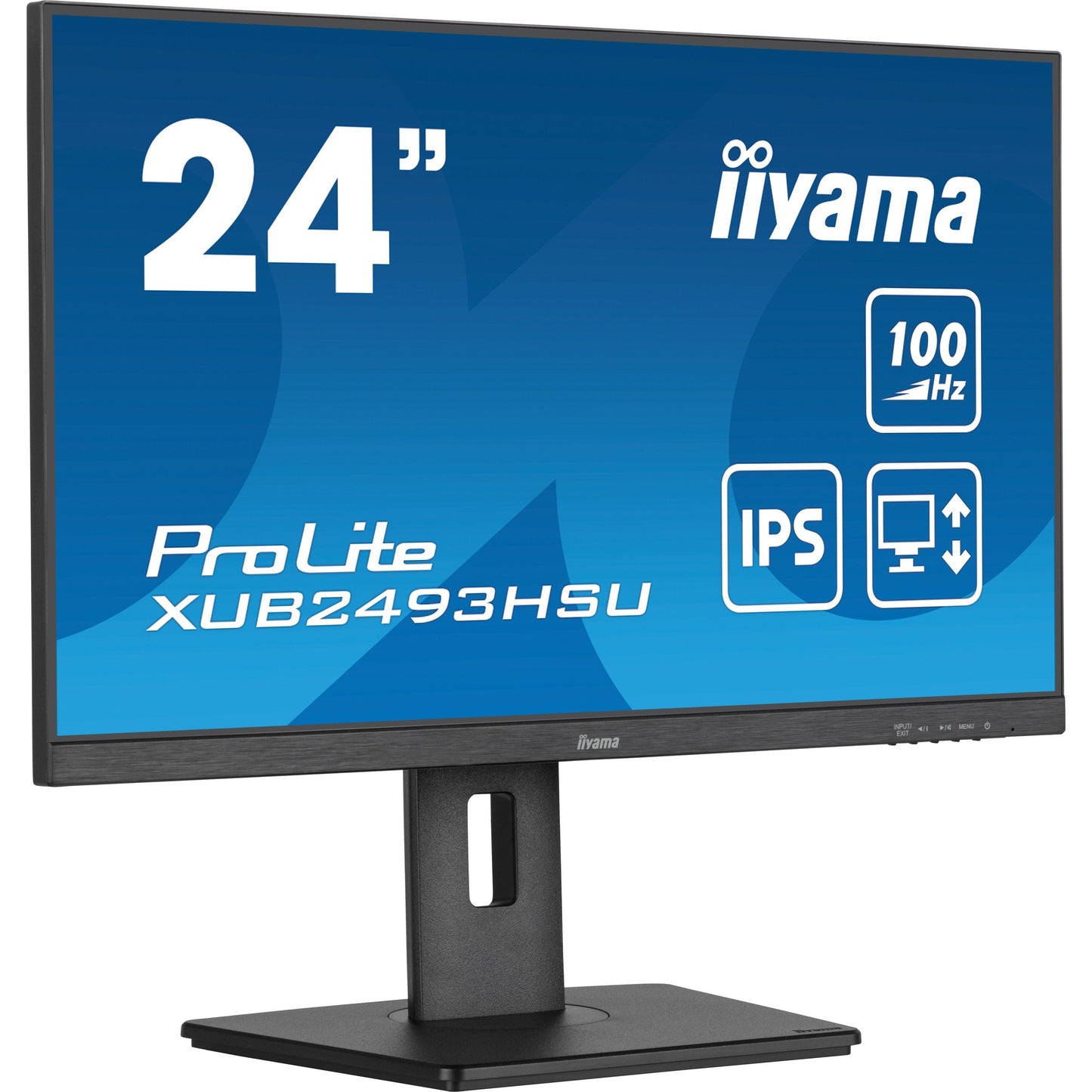 Dark Cyan iiyama ProLite XUB2493HSU-B6 24" Full HD LED Display with Height Adjust Stand