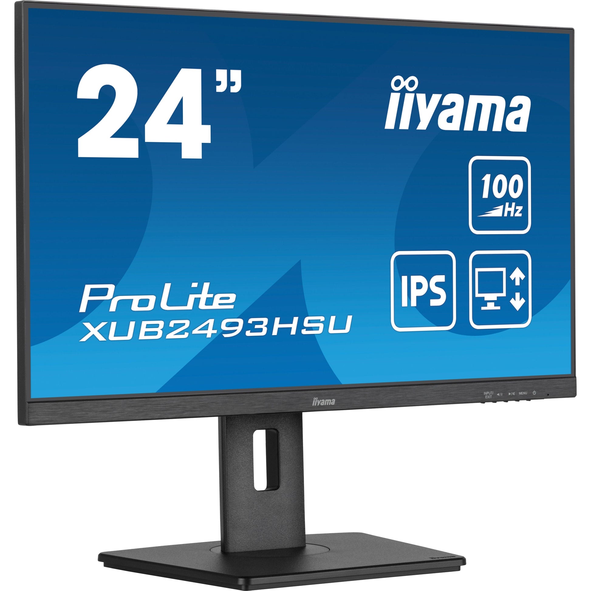 Dark Cyan iiyama ProLite XUB2493HSU-B6 24" Full HD LED Display with Height Adjust Stand