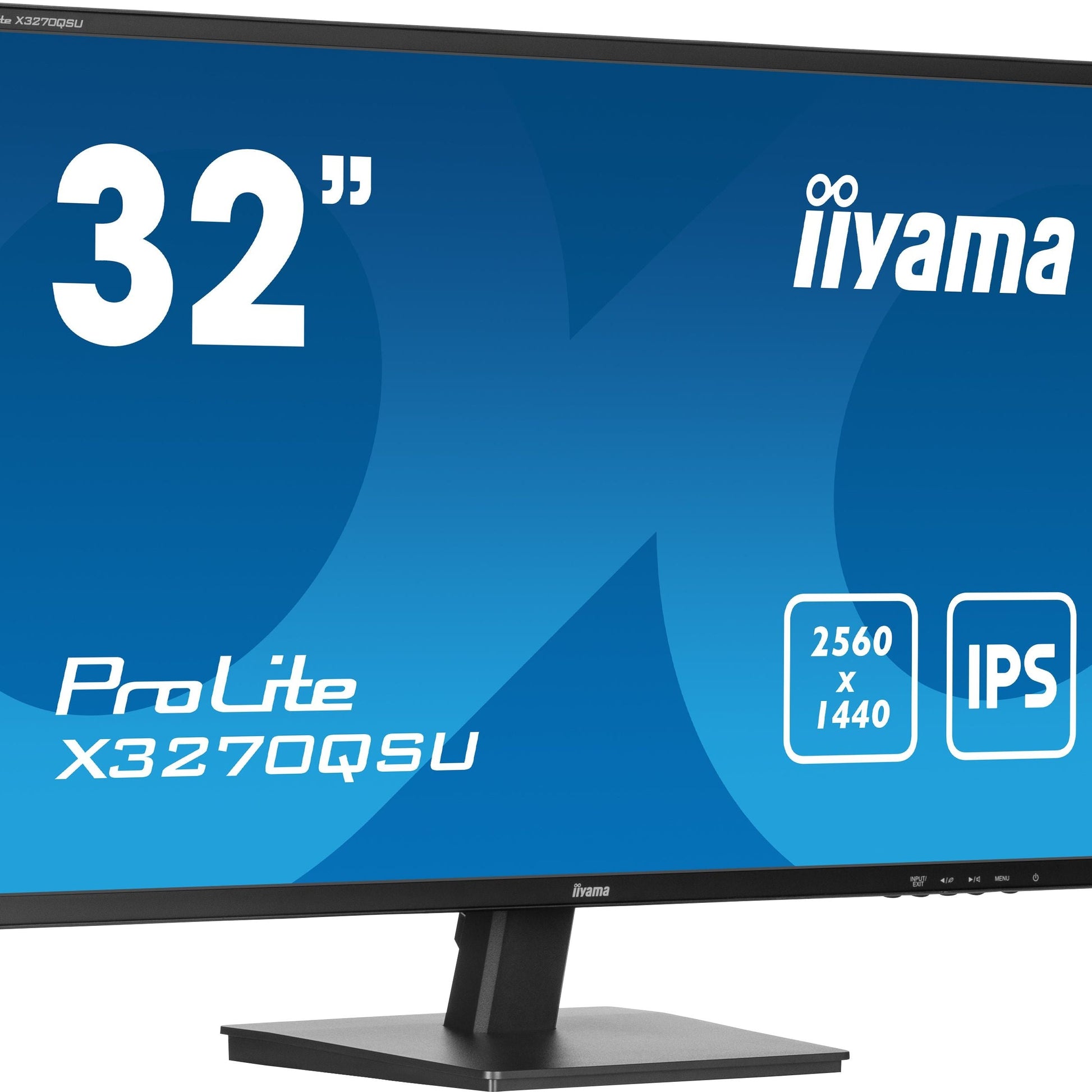 Dark Cyan iiyama ProLite X3270QSU-B1 computer monitor 81.3 cm (32") 2560 x 1440 pixels Wide Quad HD LED Black