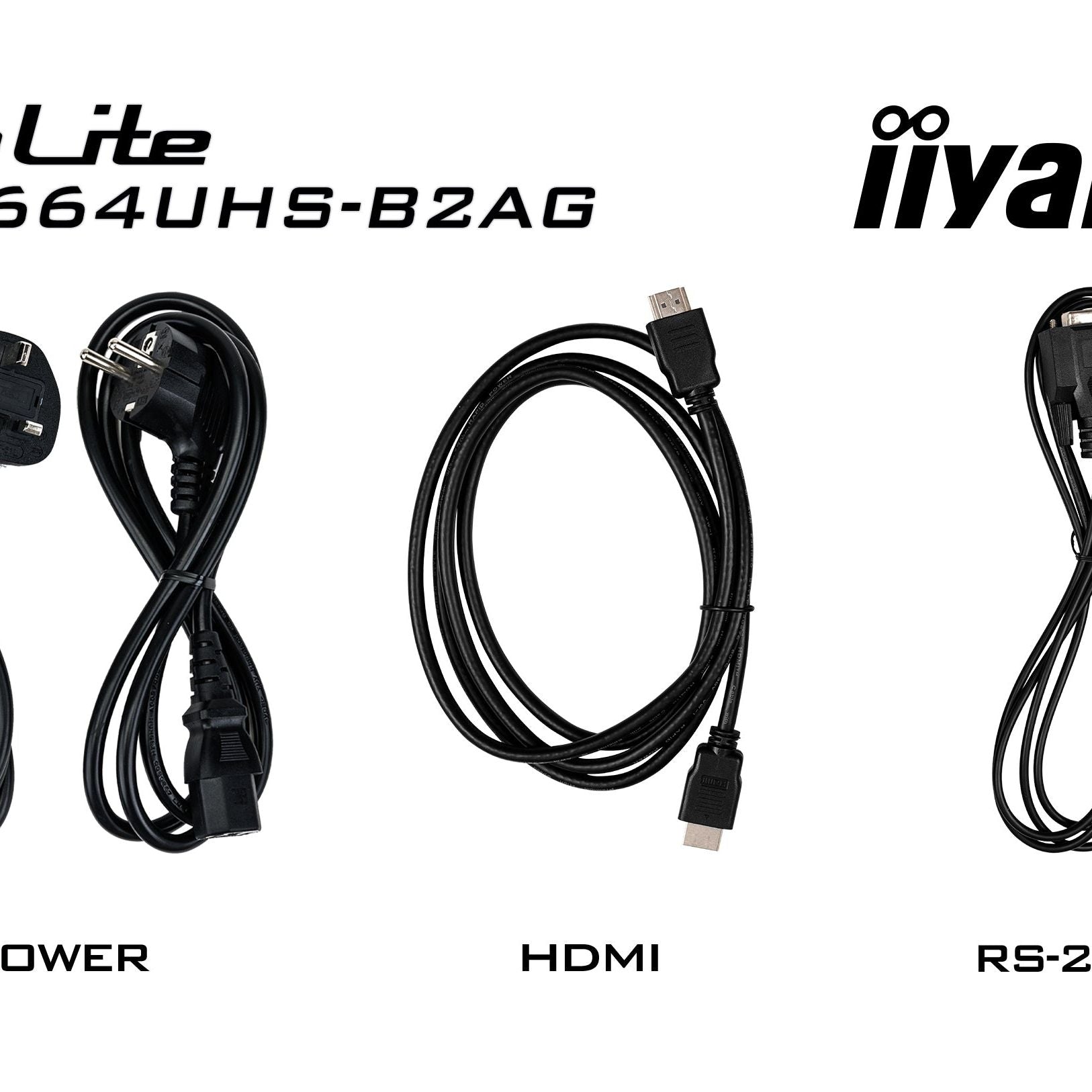 Black iiyama LH8664UHS-B2AG Signage Display Digital signage flat panel 2.18 m (86") Wi-Fi 500 cd/m² 4K Ultra HD Black Built-in processor Android 24/7
