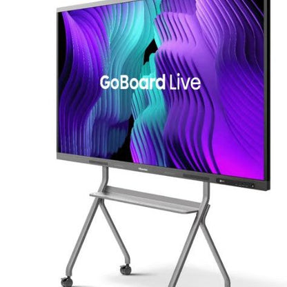 Dark Slate Blue Hisense GoBoard Live 65MR6DE 65" 4K Ultra HD Interactive Touch Screen with Android 13, WiFi, & Built-in 4K Camera