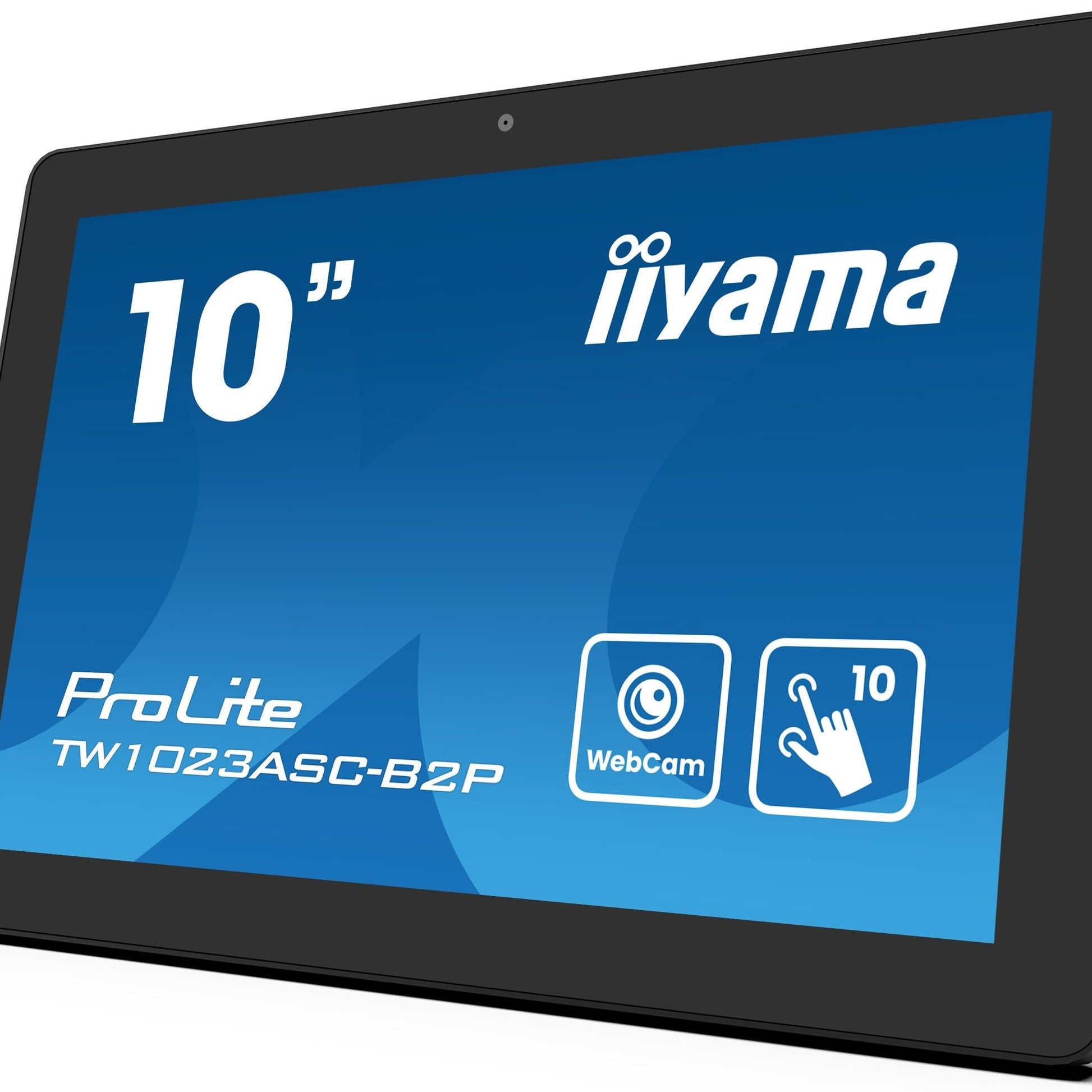 Dark Cyan iiyama ProLite TW1023ASC-B2P 10.1" Touch Panel PC with AndroidOS, PoE and Built-in Camera/Mic
