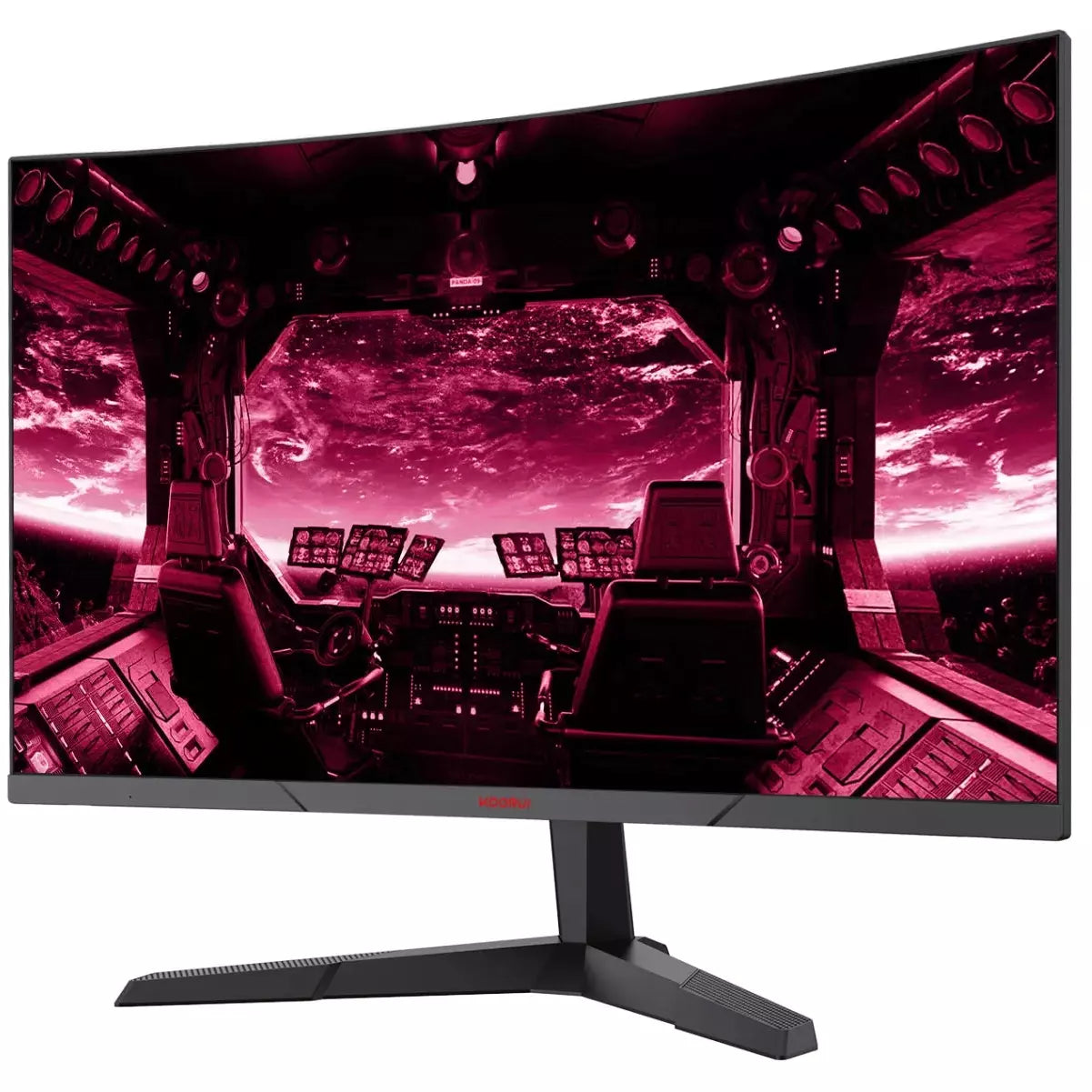Pale Violet Red Koorui 27E6QC 27" Curved Screen QHD 2560 x 1440 144Hz Gaming Monitor