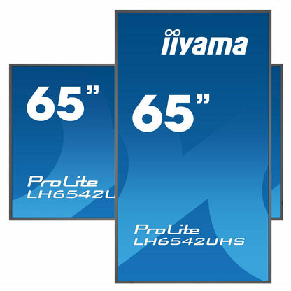 Dark Cyan iiyama ProLite LH6542UHS-B3 65" IPS 4K LFD 18/7 with Android 8.0 and iiyama N-sign integrated Signage Platform