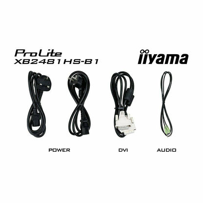 Black iiyama ProLite X2481HS-B1 24" LED Display