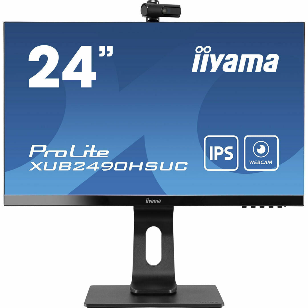 Dark Slate Blue iiyama ProLite XUB2490HSUC-B1 24" IPS LCD Monitor with FHD Webcam