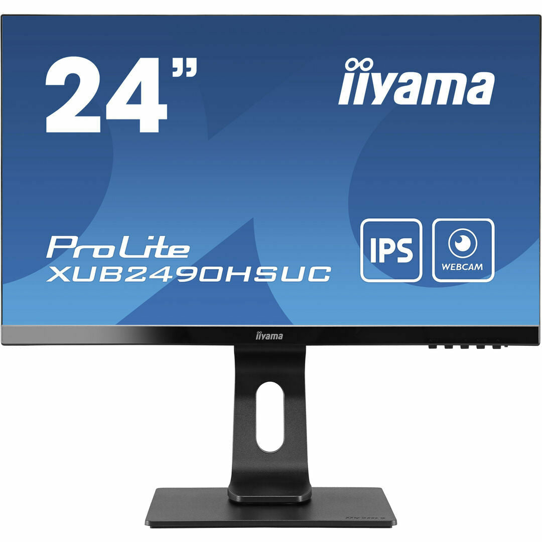 Dark Slate Blue iiyama ProLite XUB2490HSUC-B1 24" IPS LCD Monitor with FHD Webcam