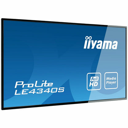 Steel Blue iiyama ProLite LE4340S-B3 43” Full HD professional large format display with USB Media Playback