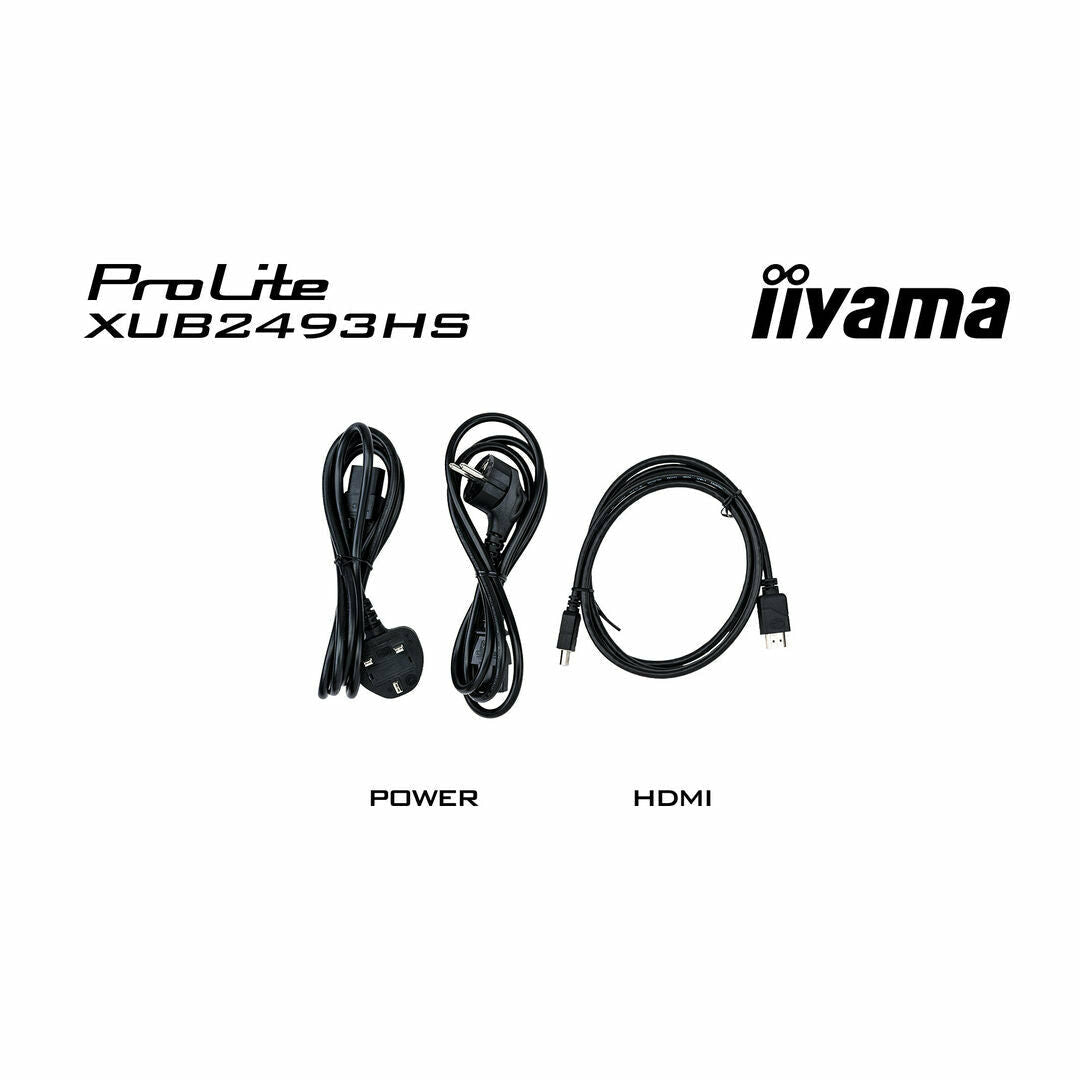 Lavender iiyama ProLite XUB2493HS-B4 24" IPS LCD Monitor with Height Adjust Stand