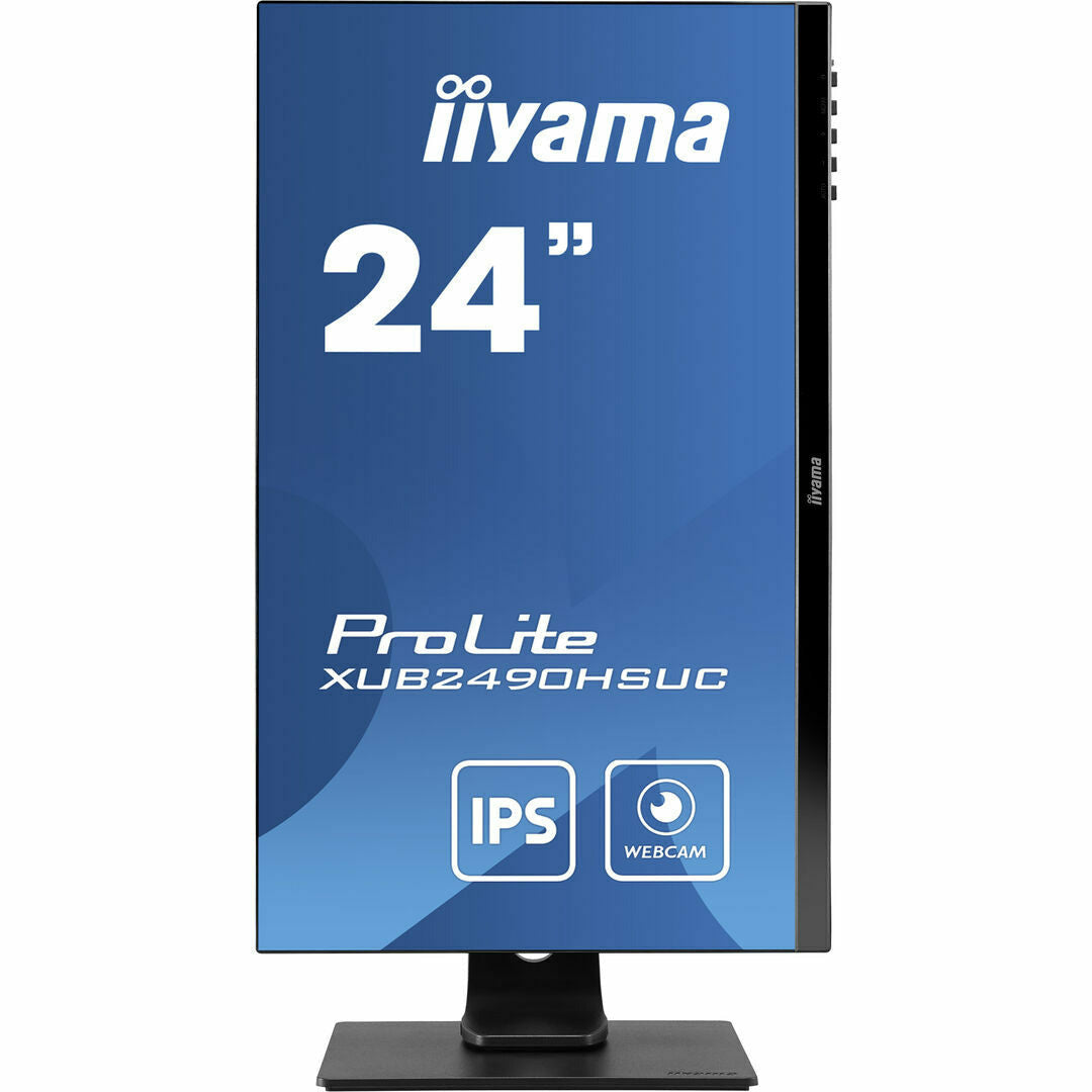 Steel Blue iiyama ProLite XUB2490HSUC-B1 24" IPS LCD Monitor with FHD Webcam