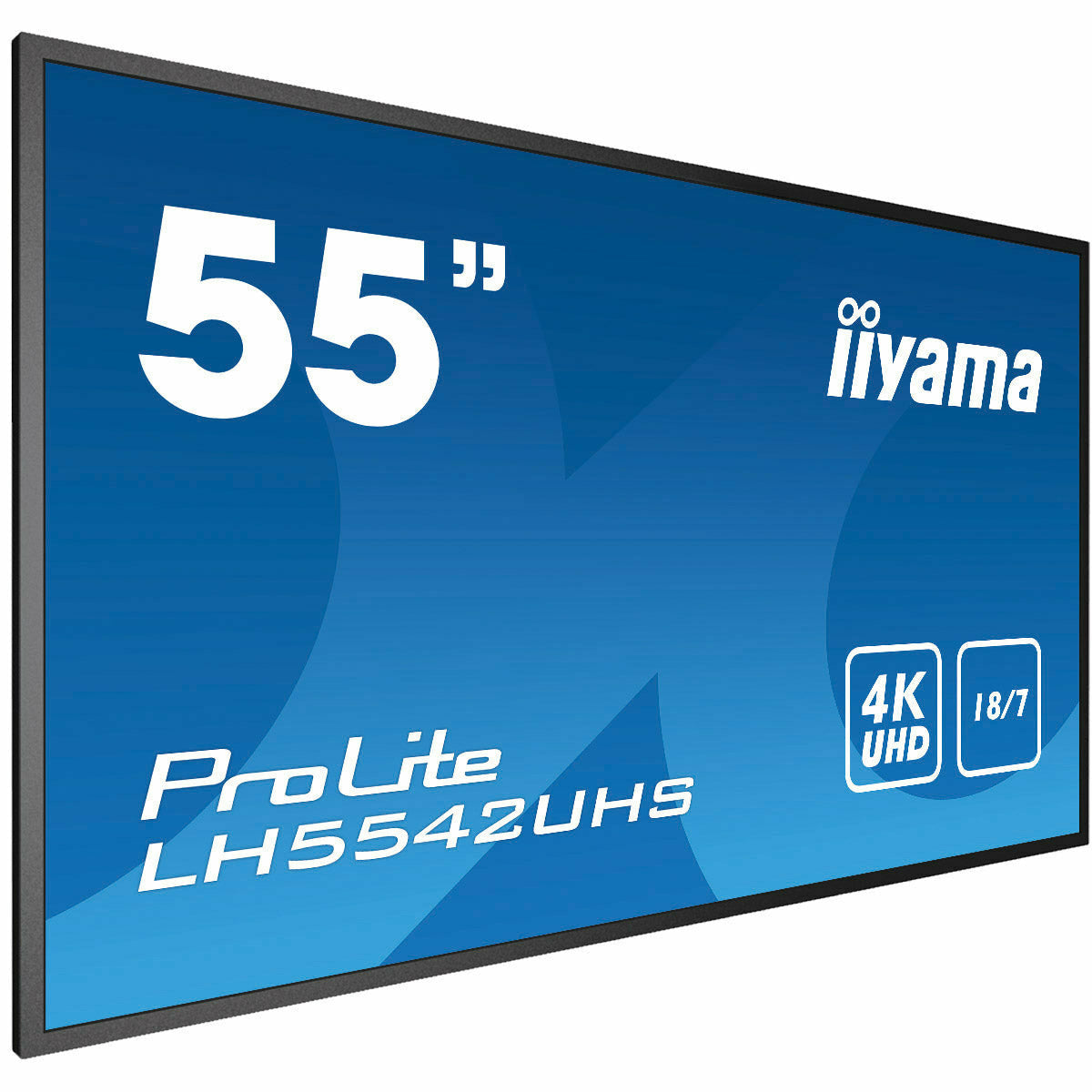 Dark Cyan iiyama ProLite LH5542UHS-B3 55" IPS 4K LFD 18/7 with Android 8.0 and iiyama N-sign integrated Signage Platform