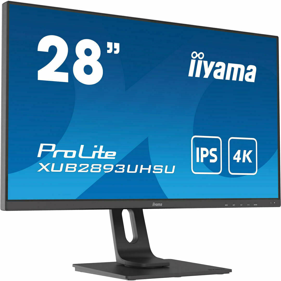 Dark Cyan iiyama ProLite XUB2893UHSU-B1 28" IPS 4K Monitor