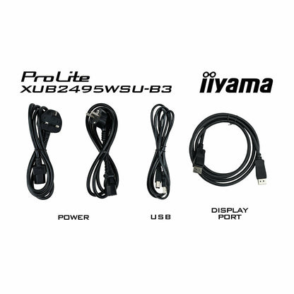 Black iiyama ProLite XUB2495WSU-B3 24" Display