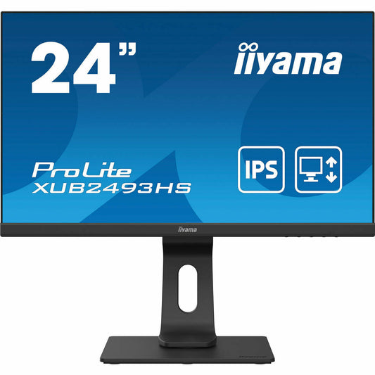 Dark Cyan iiyama ProLite XUB2493HS-B4 24" IPS LCD Monitor with Height Adjust Stand