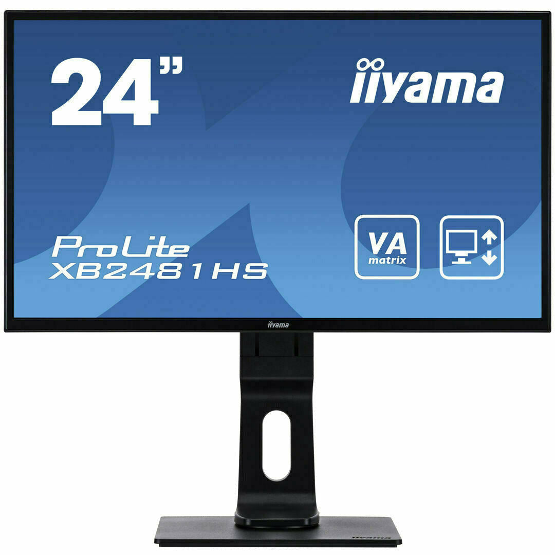 Steel Blue iiyama ProLite XB2481HS-B1 24" LED Monitor