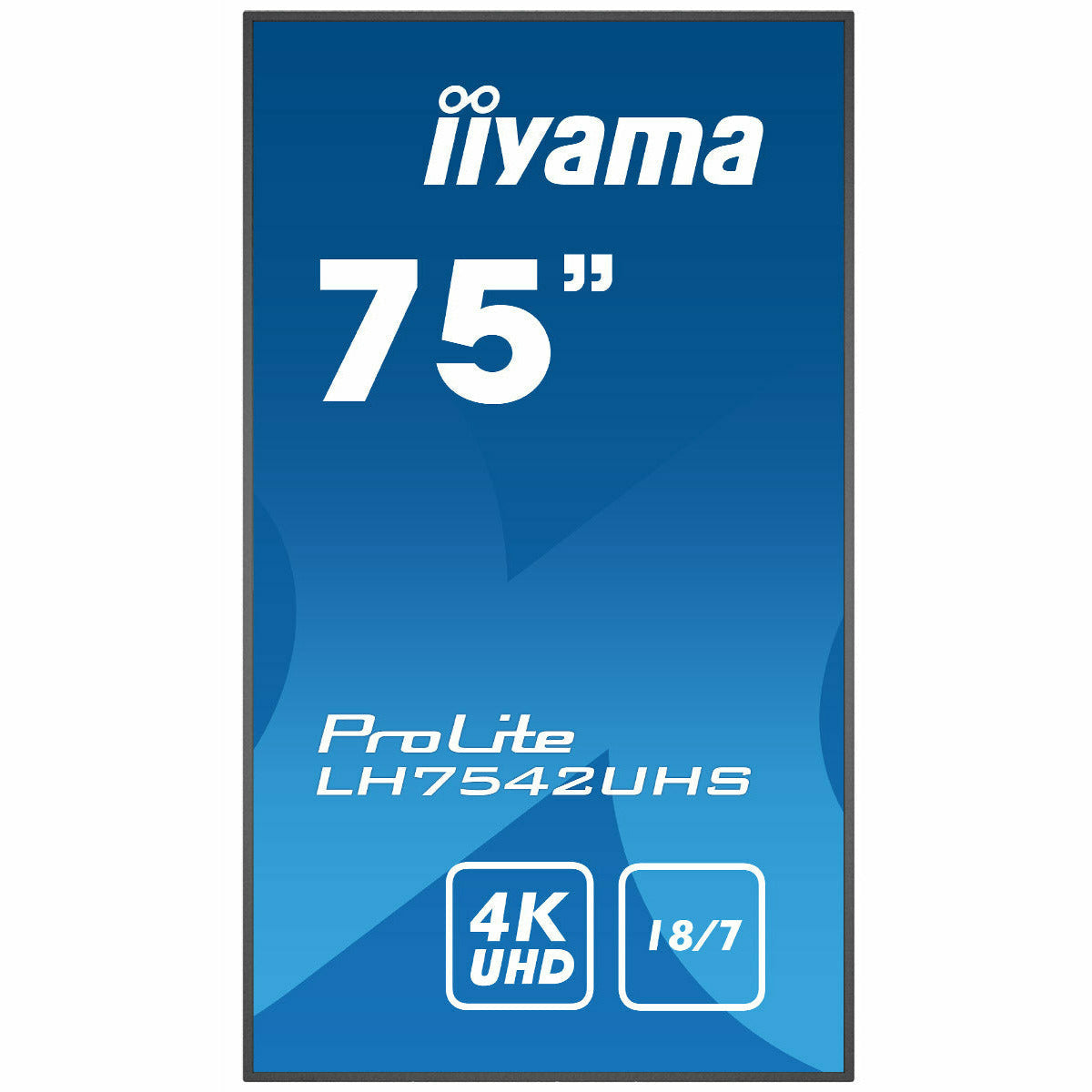Dark Cyan iiyama ProLite LH7542UHS-B3 75" IPS 4K LFD 18/7 with Android 8.0 and iiyama N-sign integrated Signage Platform