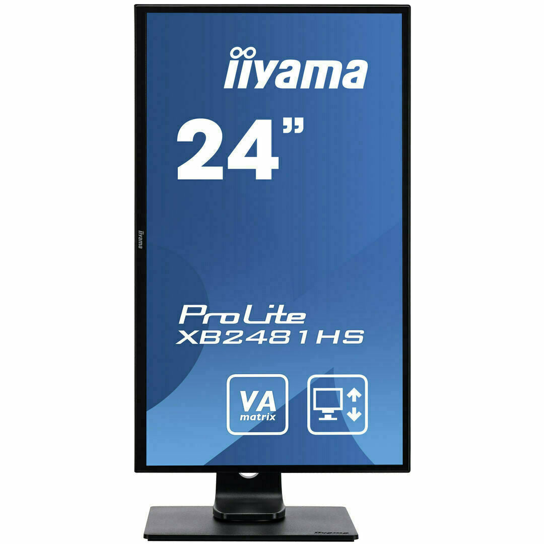 Steel Blue iiyama ProLite XB2481HS-B1 24" LED Monitor