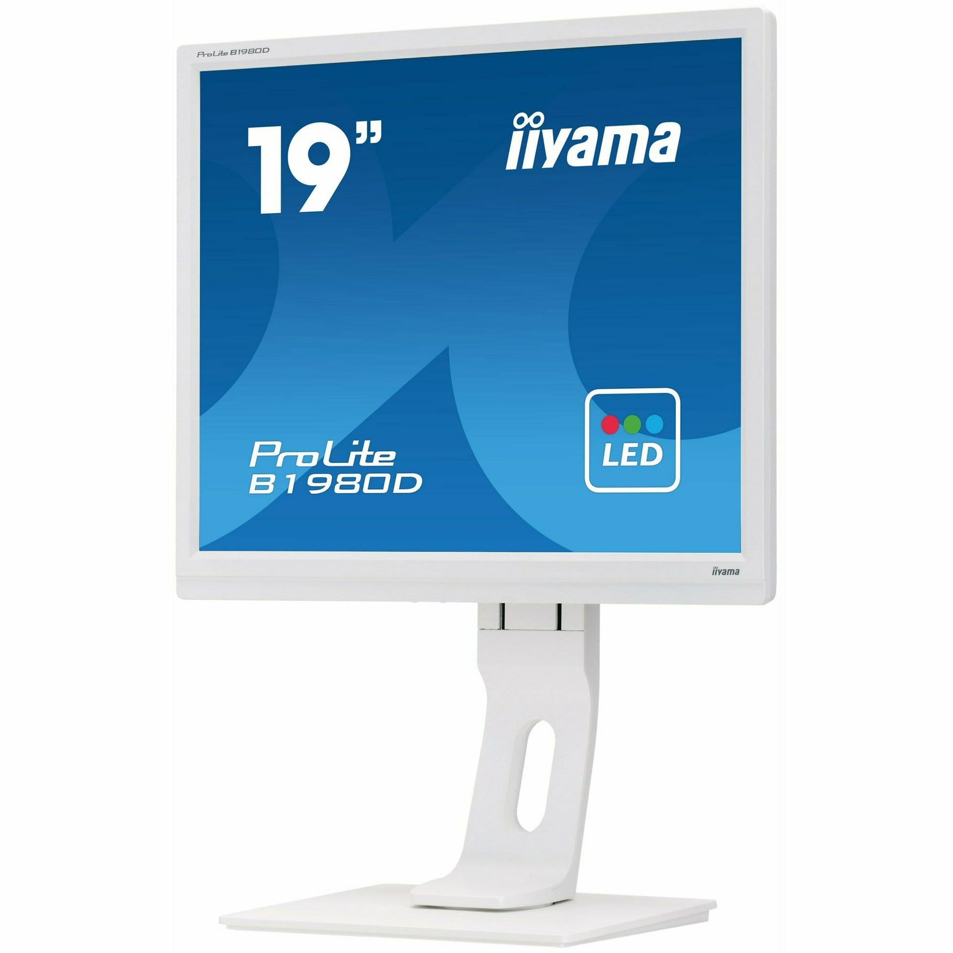 Light Gray iiyama ProLite B1980D-W1 19" TN LED-backlit Monitor