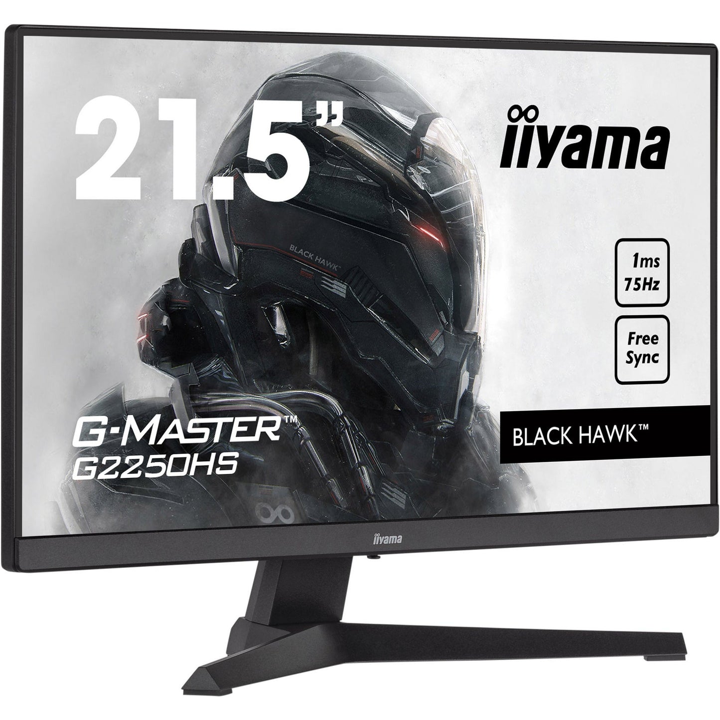 Dark Slate Gray iiyama G-Master G2250HS-B1 21.5" VA Panel 1ms MPRT Black Hawk Gaming Monitor