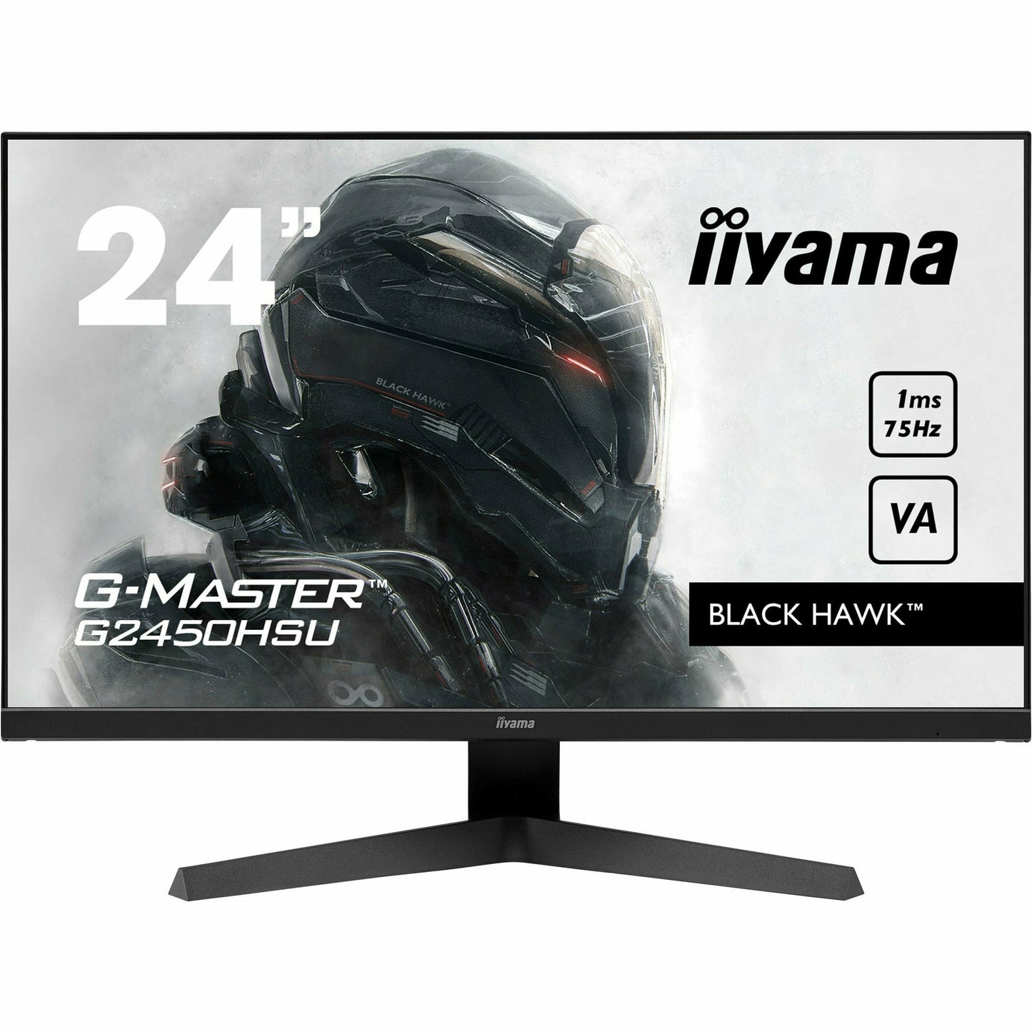 Dark Slate Gray iiyama G-Master G2450HSU-B1 24" VA LCD Black Hawk Gaming Monitor