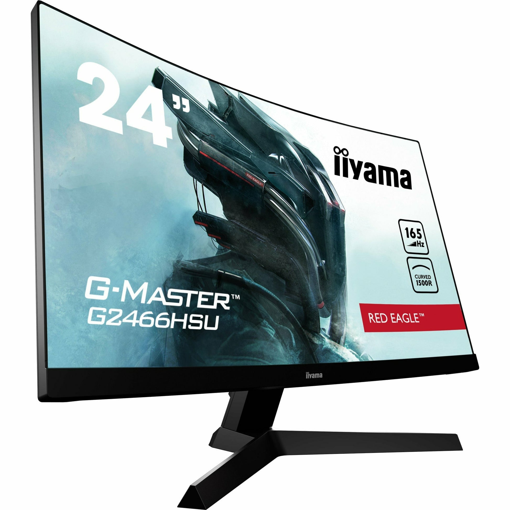 iiyama G-Master G2466HSU-B1 24" 165Hz 1ms 1500R Fixed Stand Curved Gaming Monitor