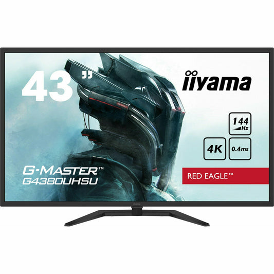Light Gray iiyama G-Master G4380UHSU-B1 43" VA LCD Gaming Monitor