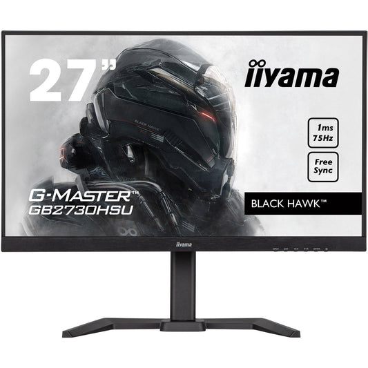 Light Gray iiyama ProLite GB2730HSU-B5 27" Black Hawk Gaming Monitor with Height Adjust Stand